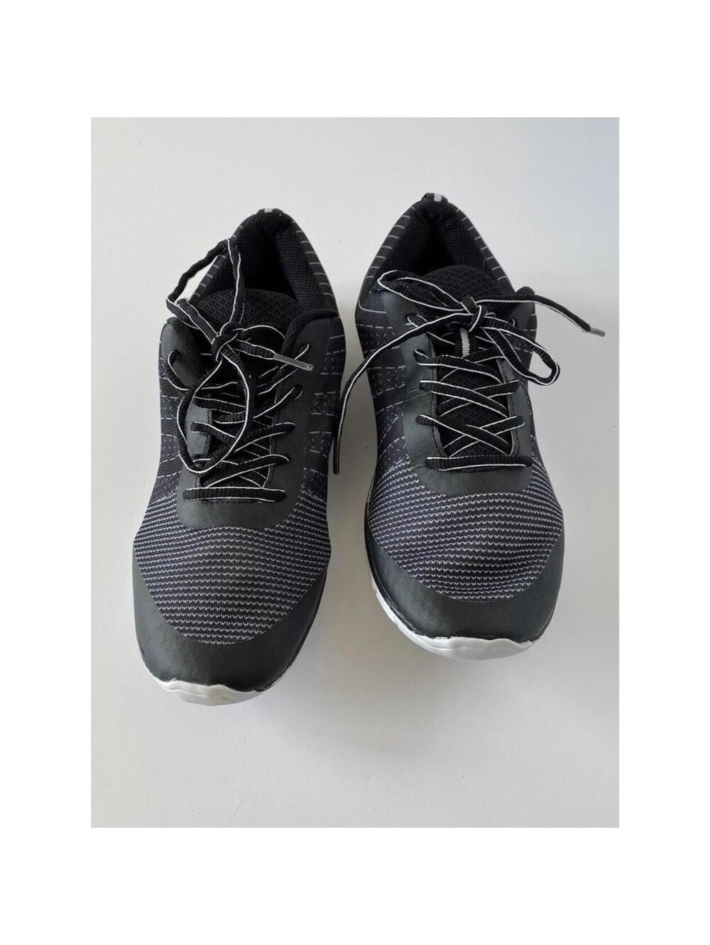Ladies Running Shoes Size 10, Black Grey Lightweight Foam Bottom *Read*